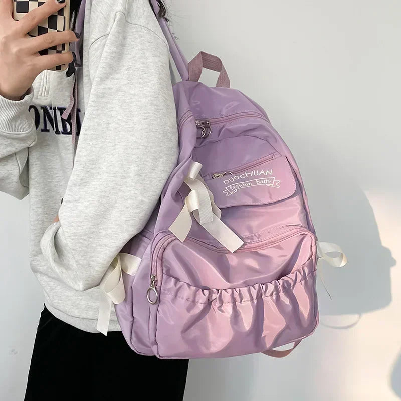 Fashion Backpack Canvas Women Backpack Anti-Theft Shoulder Bags New School Bag for Teenager Girls School Backapck Female