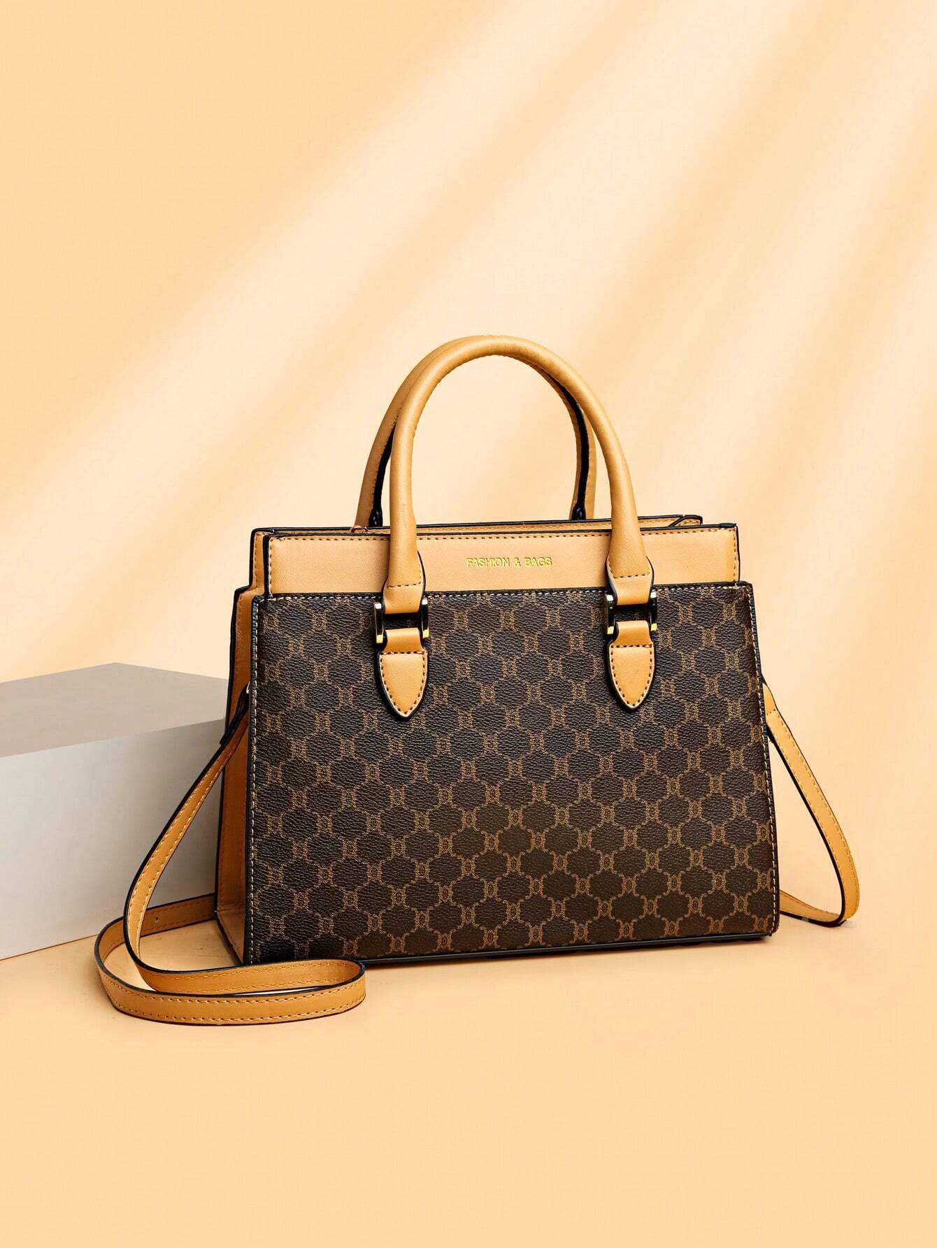 3Pcs Set Multi Color Plaid Leather Tote Bag Shoulder Crossbody Bag, Fashionable & Versatile Handbag with Large Capacity, Suitable for Middle-Aged Women Everyday Use