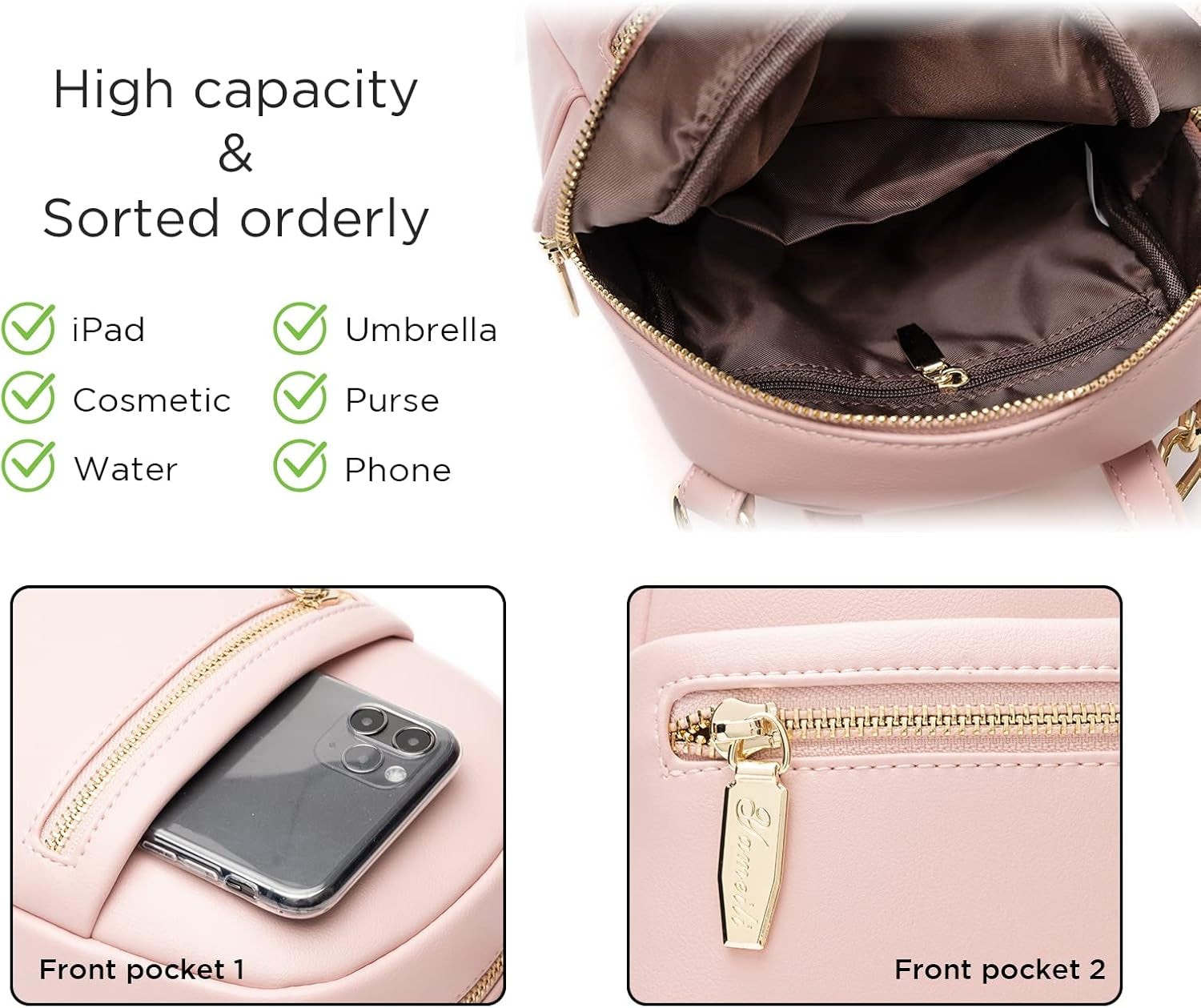 Mini Backpack Purse for Girls Teenager Cute Leather Backpack Women Small Shoulder Bag Handbags Blue