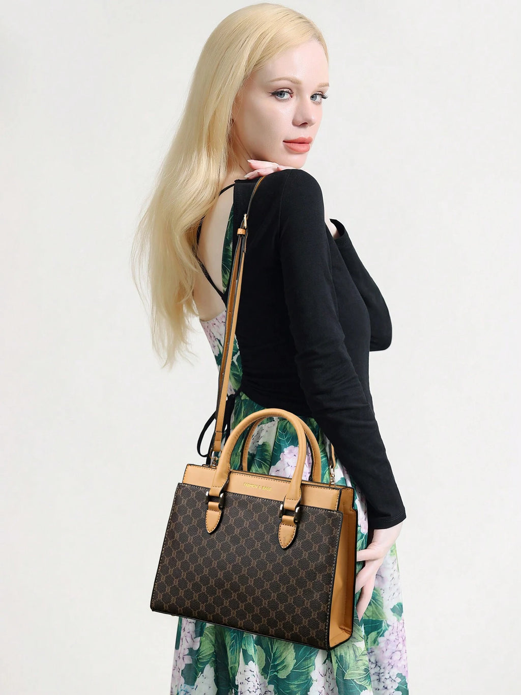 3Pcs Set Multi Color Plaid Leather Tote Bag Shoulder Crossbody Bag, Fashionable & Versatile Handbag with Large Capacity, Suitable for Middle-Aged Women Everyday Use