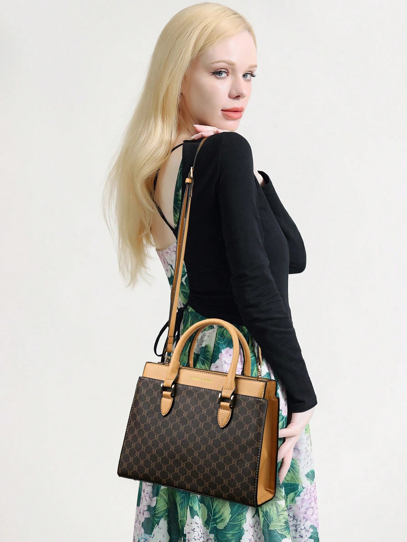 3Pcs Set Multi Color Plaid Leather Tote Bag Shoulder Crossbody Bag, Fashionable & Versatile Handbag with Large Capacity, Suitable for Middle-Aged Women Everyday Use