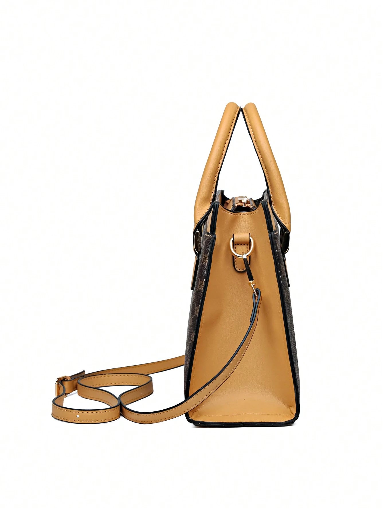 3Pcs Set Multi Color Plaid Leather Tote Bag Shoulder Crossbody Bag, Fashionable & Versatile Handbag with Large Capacity, Suitable for Middle-Aged Women Everyday Use