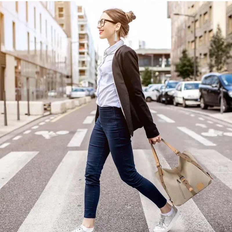 Adjustable Canvas Backpack Women Bag