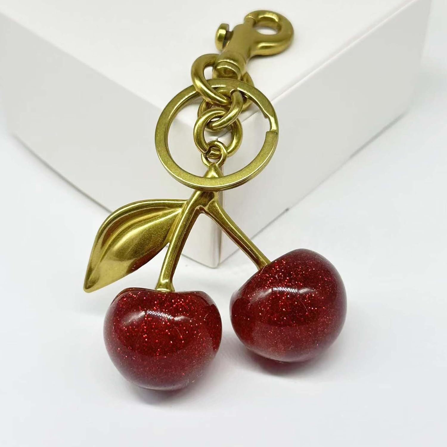Cherry Bag Charms for Handbags Purse Charms Cute Cherry Keychains for Women Car