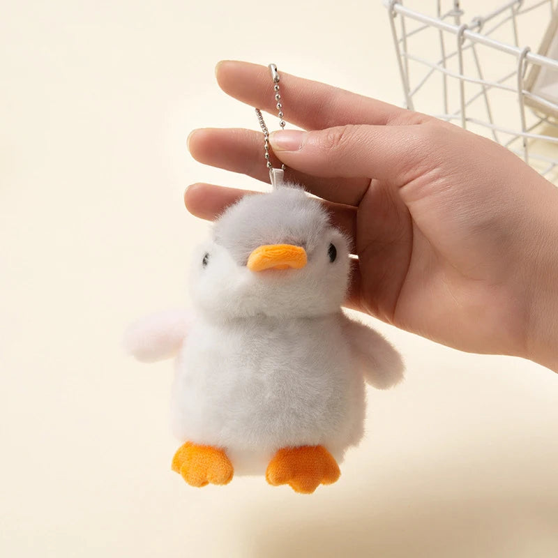 Plush Soft Stuffed Toy Keychains Cute Cartoon Penguin Doll Bag Charms Pendant Accessories Car Keyrings for Girls Kawaii Gift