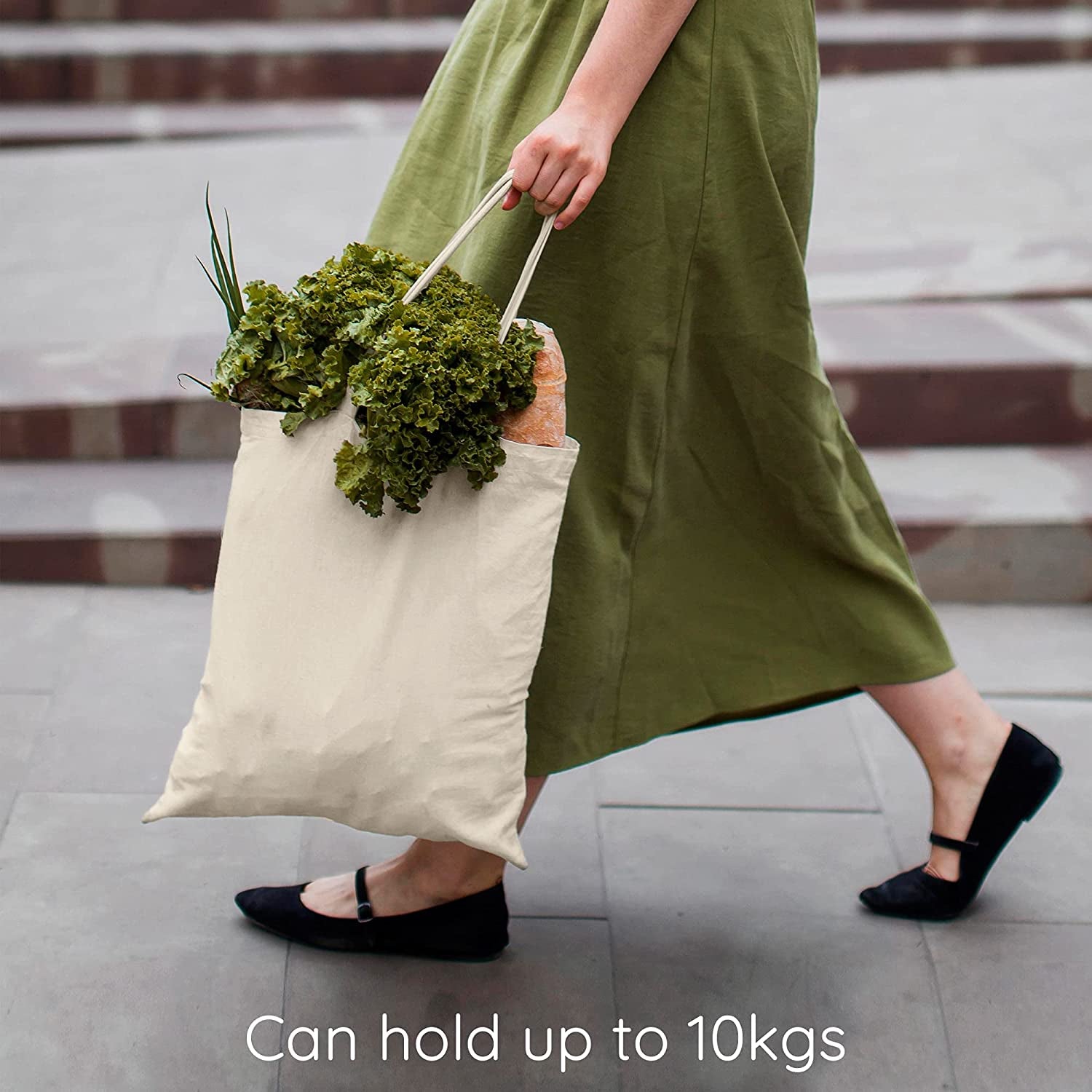 Canvas Tote Bag for Women, Reusable Grocery Bags, Cute Tote Bags Aesthetic for Shopping, Beach, College