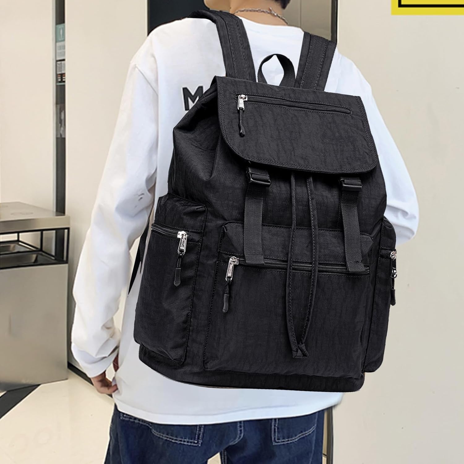 Girls School Backpack Women College Bookbag Lady Travel Rucksack 15.6Inch Laptop Bag with Charge Port