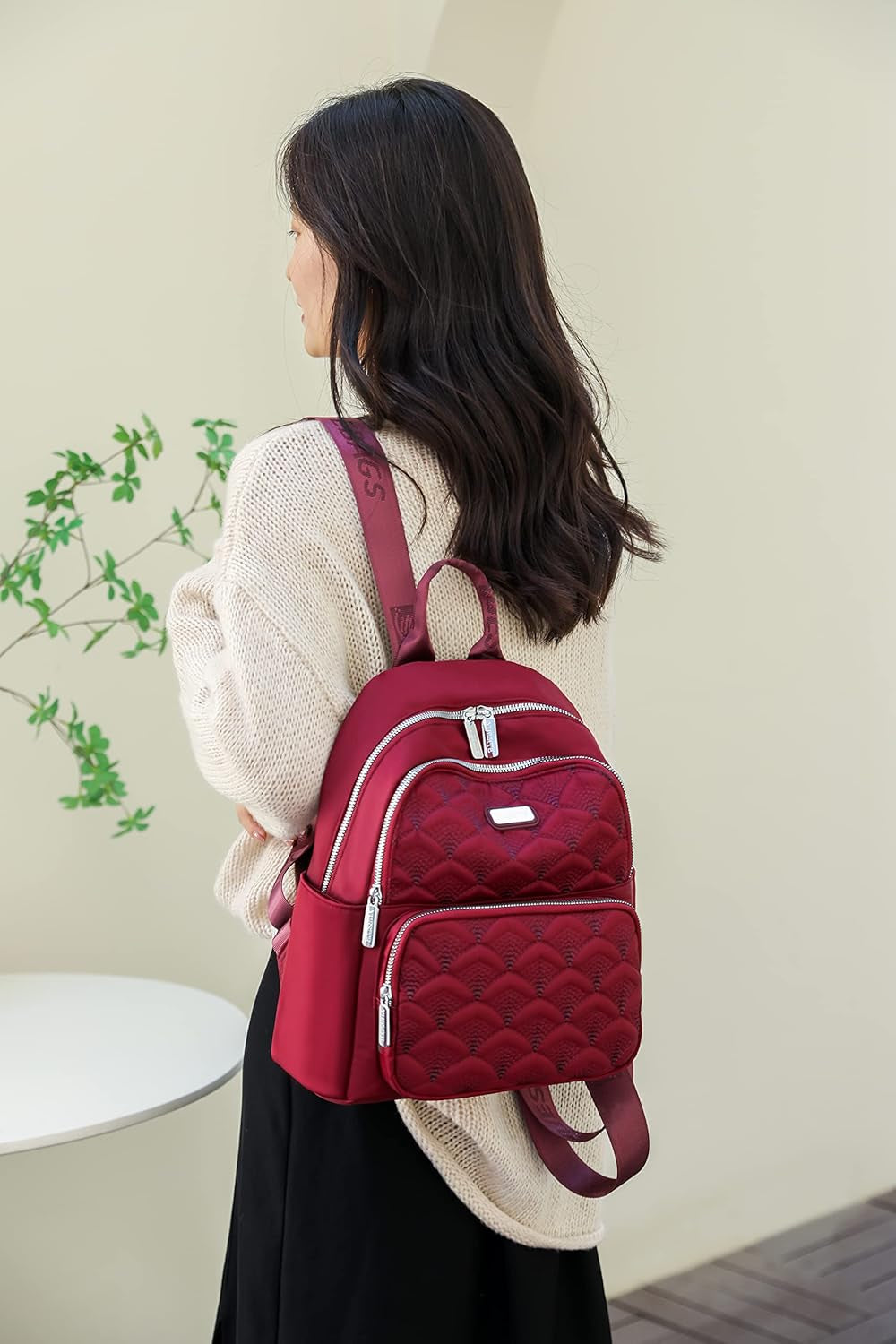 Waterproof Oxford Small Backpack Purse for Women Mini Fashion Ladies Travel Shoulder Bag
