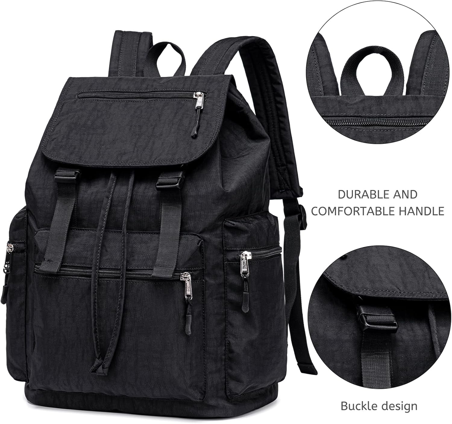 Girls School Backpack Women College Bookbag Lady Travel Rucksack 15.6Inch Laptop Bag with Charge Port