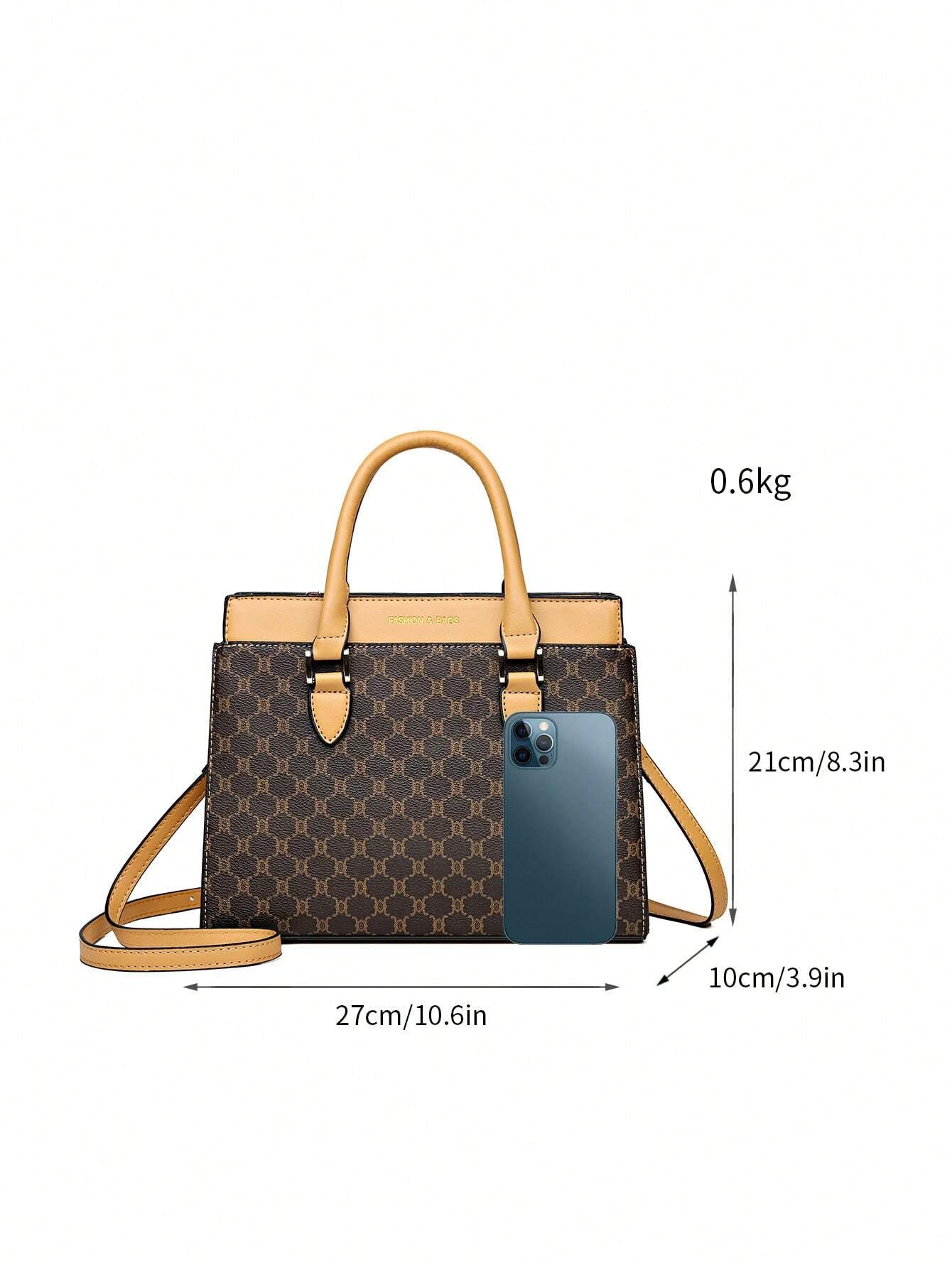 3Pcs Set Multi Color Plaid Leather Tote Bag Shoulder Crossbody Bag, Fashionable & Versatile Handbag with Large Capacity, Suitable for Middle-Aged Women Everyday Use